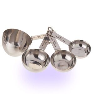 Kitchen Aid Stainless  steel measuring cups set of 4 New